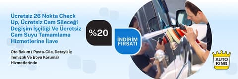 Auto King'den Oto Bakımda %20 indirim fırsatı!