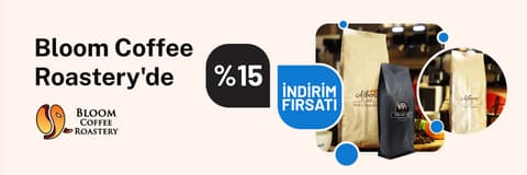 Bloom Coffee Roastery'den %15 indirim fırsatı!