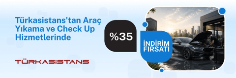 Türkasistans'tan Araç Yıkama ve Araç Check Up hizmetlerinde %35 indirim fırsatı!