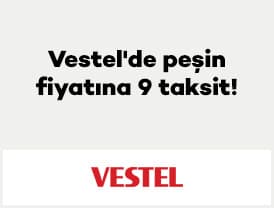 1 Ekim -31 Aralık 2026 tarihleri arasında kampanyaya dahil olan Vestel yetkili satıcısı 9...