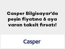 Axess'e özel 1 – 31 Ekim 2026 tarihleri arasında Casper Bilgisayar ve 6...