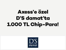 Axess'e özel kampanyaya dahil D'S damat mağazalarında ve 1 – 31 TL...