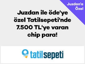 uzdan ile öde'ye özel Tatilsepeti'nde kampanyaya dahil seçili otel...