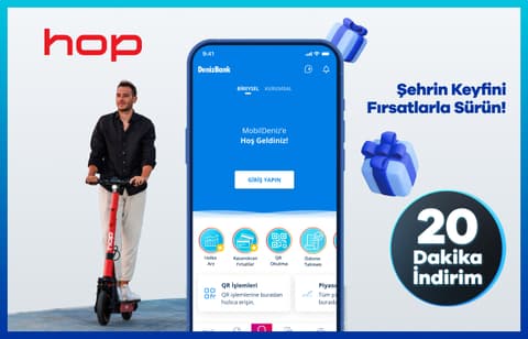 Hop ile Sürüşlerinizde 20 Dakika İndirim Fırsatı!