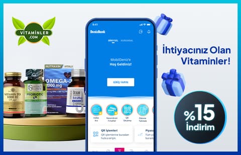 Vitaminler.com'da %15 İndirim!