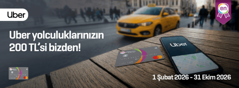 Uber yolculuklarınızın 200 TL'si bizden!