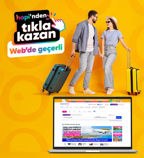 Tıkla Kazan butonuyla Pazarama Tatil websitesinde seçili kategorilerde %1,5 Paracık kazan