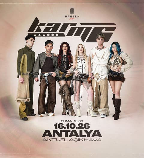 ITICKET — KARM6 konseri biletlerinde %25 Paracık kazan (Antalya Aktüel Sahne)