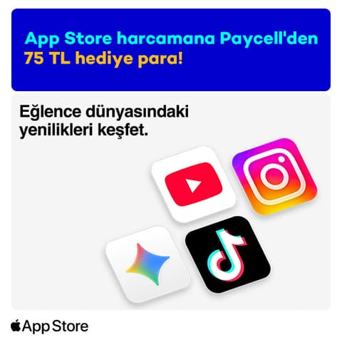 App Store Harcamanıza 75 TL Hediye Para!