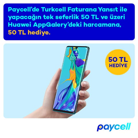 Huawei AppGallery’de 50 TL hediye para!