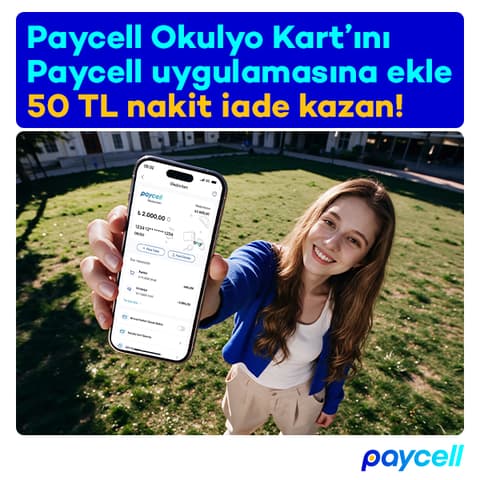 Okulyo Kart’ını aktive et, 50 TL kazan!