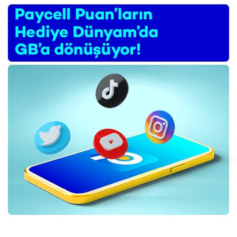 Paycell ile internetin bitmez!