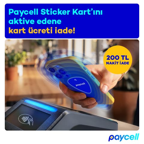 Sticker Kart’ını aktive edene kart ücreti iade!