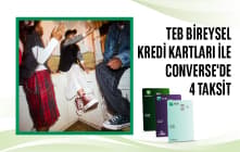 Converse'de 4 Taksit!