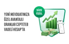 Yeni Mevduatınıza %37,5'e Varan Faiz Fırsatı CEPTETEB Vadeli Hesap’ta!