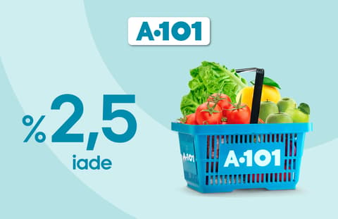 A101’lerde meyve sebze alışverişlerinde %2,5 nakit iade!