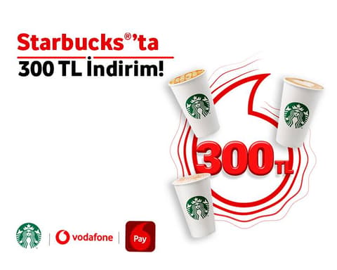 Starbucks’ta 300 TL İndirim!