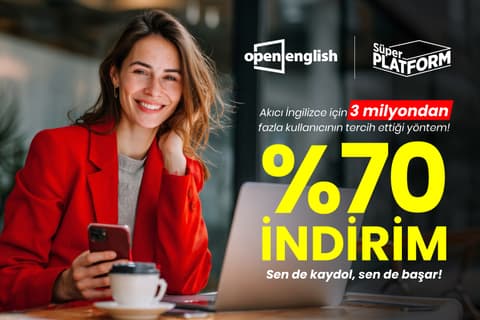 Open English'de İndirim