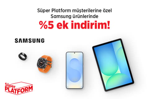 Samsung Ürünlerinde Tüm Mevcut İndirimlere Ek %5 İndirim Fırsatı!