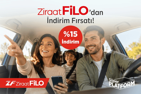 ZiraatFilo'dan Hızlı ve Kolay Araç Kiralamada %15 İndirim!