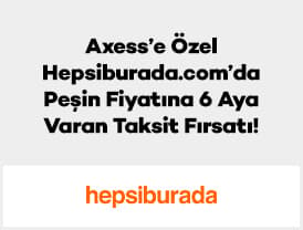 Axess'e özel, www.hepsiburada.com'da peşin fiyatına 6 aya varan taksit fırsatı...