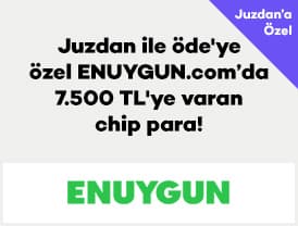 Juzdan ile öde'ye özel ENUYGUN'da kampanyaya dahil seçili ve 27 -...