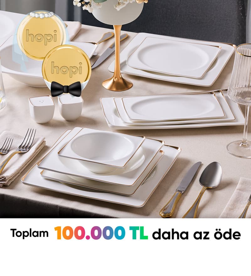 Gallery Crystal mağazalarında 125 Hediye Paracık'ını 50.000 TL ve üzeri düğün alışverişinde harca, 5.000 TL…
