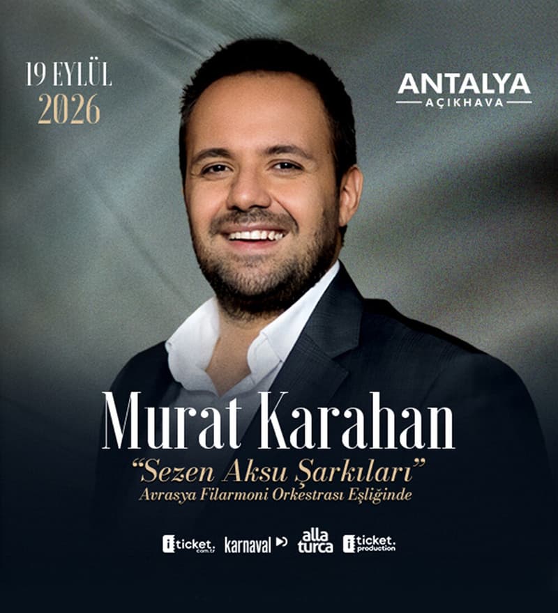 ITICKET — Murat Karahan - Sezen Aksu Şarkıları konseri biletlerinde %15 Paracık kazan (Antalya Açıkhava)
