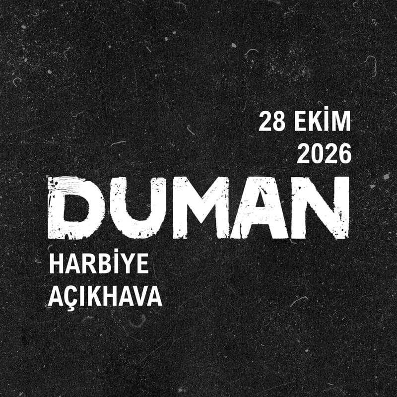 BİLETİX — Duman konser etkinliği biletlerine %25 daha az öde (Harbiye Cemil Topuzlu Açıkhava Tiyatrosu)