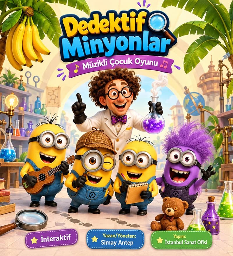 BİLETİNİAL — Dedektif Minyonlar Müzikali etkinlik biletlerinde %25 daha az öde