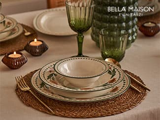 Bella Maison mağazalarında ve bellamaison.com'da peşin fiyatına 6 taksit!