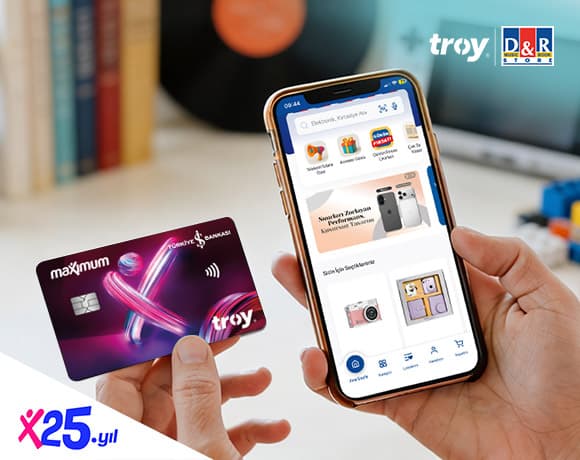İş Bankası TROY kartına dr.com.tr ve D&R mobil uygulamasında 1.000 TL'ye varan indirim fırsatı!