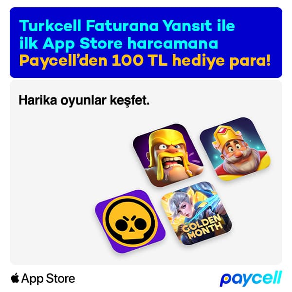 App Store’da 100 TL Hediye Para!