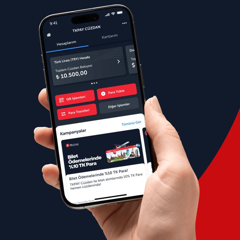 TKPAY Cüzdan ile Ücretsiz Para Transferi!