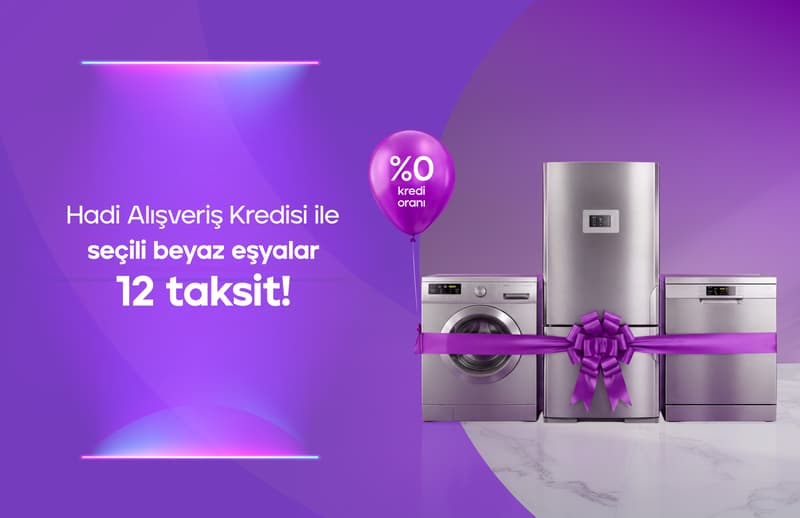 Hadi Alışveriş Kredisi ile A101 Ekstra’da Seçili Beyaz Eşya Ürünlerinde Kampanya!