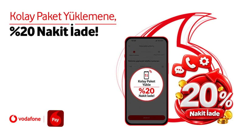 Kolay Paket Yüklemelerine %20 Nakit İade!