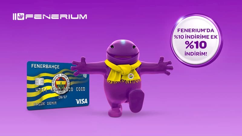 Fenerbahçe Worldcard ile Fenerium mağazalarında %10 indirime ek %10, tek seferde 500 TL, toplamda 1000 TL'ye varan indirim fırsatını kaçırmayın.