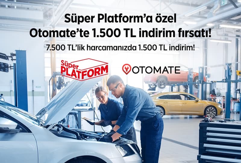 Otomate'te 1.500 TL İndirim