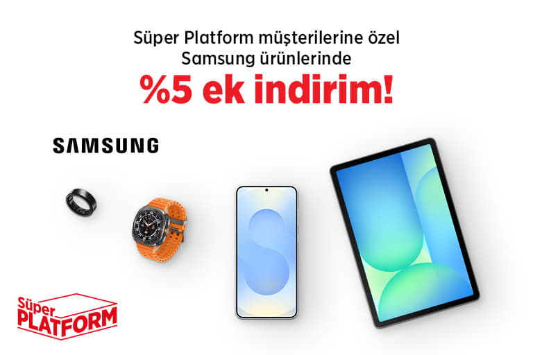 Samsung Ürünlerinde Tüm Mevcut İndirimlere Ek %5 İndirim Fırsatı!